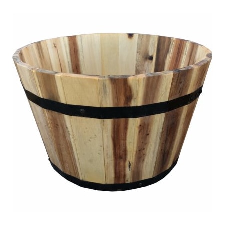 Avera Home Goods 18x11 RND Barr Planter AWP304180